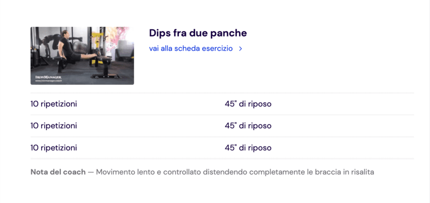 Anteprima allenamento pettorali e spalle : livello 1 : casa ironmanager