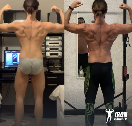 Scheda dorsali ironmanager uomo