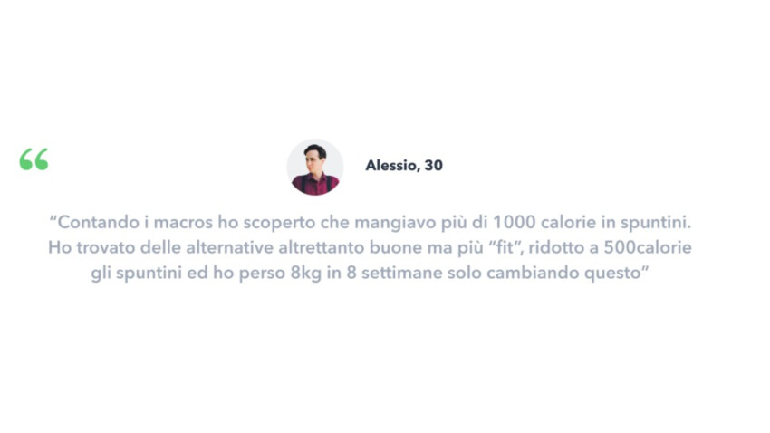 Macros calorie dimagrimento 1